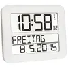 TFA Dostmann 60.4512 Timeline Max Radio-réveil numérique Horloge Murale (Blanc)