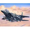Revell kit modèle F-15E Strike Eagle & Bombs 1:144 gris 70-pièces