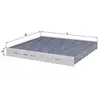 MAHLE Serviteur Filtre lak888 intérieur Filtre à air