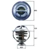 Thermostat, liqiuide de refroidissement MAHLE, par ex. pour Skoda, Audi, VW, Seat