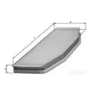 Mahle KNECHT FILTER Filtre d'habitacle pour AUDI: A8, S8 (Ref: LA 51/S)