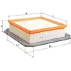 Mahle KNECHT FILTER Filtre à air pour OPEL: Meriva & VAUXHALL: Meriva (Ref: LX 3061)