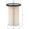Knecht Filtre à carburant, 93 mm MAHLE, par ex. pour VW, Seat, Audi