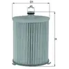 Mahle KNECHT FILTER Filtre à carburant pour TOYOTA: Yaris (Ref: KX 245/4D)