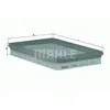 Filtre à air MAHLE ORIGINAL LX 687