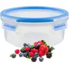 Boite ronde 0,85 L bleu clip&close - Emsa - Bleu - Plastique
