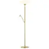 BANKAMP OPERA Lampadaire LED à 2 sources lumineuses, avec bras de lecture, 6019/2-01,