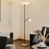 BANKAMP Opera lampadaire à éclairage indirect nickel