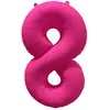Ballon Neon Rose : Chiffre 8
