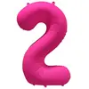 Ballon Neon Rose : Chiffre 2