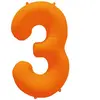 Ballon Neon Orange : Chiffre 3