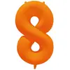 Ballon Neon Orange : Chiffre 8