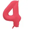 Ballon Neon Rouge : Chiffre 4