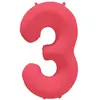 Ballon Neon Rouge : Chiffre 3