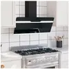 VIDAXL Elegant Hotte murale 90 cm Acier et verre trempé Noir"Bonne vie...