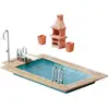 Modélisme HO : Piscine et abri de jardin Faller-180542