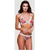 Baci - Ensemble 2 pièces blanc en dentelle et motifs à fleurs avec soutien-gorge
