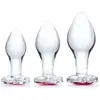 Kit 3 Bijoux Intimes Heart Jewel Glass Training