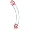Glas Dildo en Verre Red Head Double