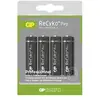 GP BATTERIES Lot de 4 piles AA 2000mAh Recyko+ Pro - 1500 cycles de charge