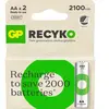 GP Batteries GP ReCyko Pile rechargeable, taille AA, 2100 mAh, 2 packs...
