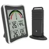 Yokuli Thermomètres d'intérieur et d'extérieur sans fil avec grand écran lcd, hygromètre électronique à distance, double canal