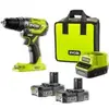 RYOBI Perceuse percu e-torque BRUSHLESS 18V - 2 x 2Ah