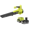 Ryobi - Souffleur Turbo Jet 18V Soufflerie 160 km/h - Batterie 4,0Ah -...