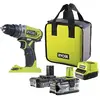 Perceuse-visseuse à percussion RYOBI - R18PD2-242S - 18V One+ - 2 Batt...