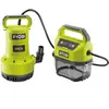 Pompe d'évacuation - RYOBI - 18 V - 4 200 l/h - 5m - Hauteur maxi d'év...