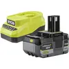 Ryobi Pack chargeur 2,0 A + 1 Batterie Lithium+ 18V ONE+    5,0 Ah RC1...