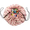 Play&Go Play and Go - Sac/Tapis de jeux - Rayures Rose taille unique