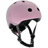 Casque pour enfant - Scoot & Ride - S - Rose - Boucle magnétique et LED arrière
