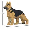 Jekca Blocs De Construction -chien Berger Allemand Noir Et Feu