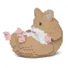 Jekca Blocs De Construction -hamster Marron Sur Le Dos