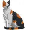 Jekca Blocs De Constructions - Chat Calico Assis