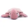 Peluche géante Les Ptipotos Sauvenou la tortue rose (50 cm)