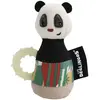 Les Déglingos - Anneau Dentition Hochet Maracas Rototos le Panda - Doudou Bébé Puériculture - Jouet d'Éveil - 13 cm - Rembourrage Recyclé