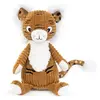 TriAction Toys Les Deglingos tigre en peluche junior 22 cm en peluche marron