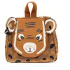 Les Déglingos trousse de toilette pliable tigre junior 27 cm polyester marron
