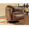 Vente-unique - Fauteuil Club 100% Cuir Vieilli Florentin