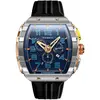 Chronographe Homme Nubeo NB608801 Bracelet s Quartz Magellan Retrograd...