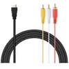 XCSOURCE 1.5M HDMI vers 3 RCA Câble Audio Video Câble pour TV HDTV DVD 1080P