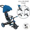 Globber - Tricycle Évolutif Pour Bébé Explorer 4 En 1 - Bleu Marine