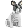 Jekca - Blocs De Constructions -chien Bouledogue Francais Assis Caille...
