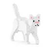 Jekca Blocs De Construction Mini Chat Blanc