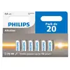 Piles Philips lot de 20 piles aa alcalines aa 1,5V (LR06)