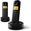 PHILIPS DECT - DECT Noir - D16 DUO SANS REPONDEUR