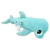 Peluche Ptipotos Requin Marteau Maman/Bebe BLEU Les Déglingos