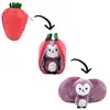 Les Déglingos - Peluche 2 En 1 Flipetz - Violet La Chouette Fraise
